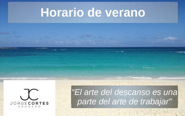 HORARIO DE VERANO