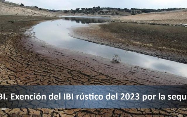 IBI. Exención del IBI rústico del 2023 por la sequía