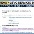 HACIENDA: NUEVO SERVICIO DIGITAL PARA PRESENTAR LA RENTA «EXPRÉS»
